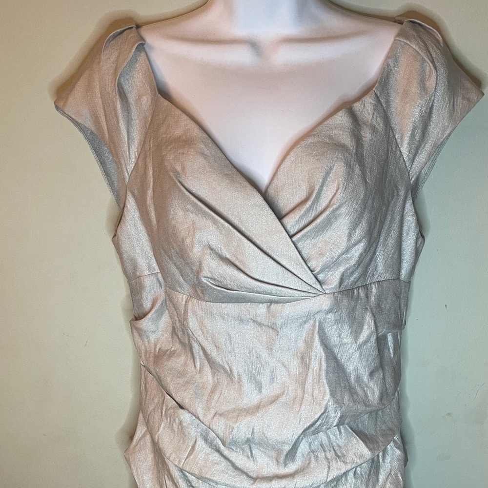 silver dress